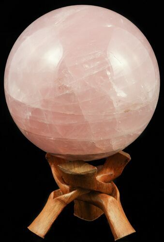 Polished Rose Quartz Sphere - Madagascar #55241